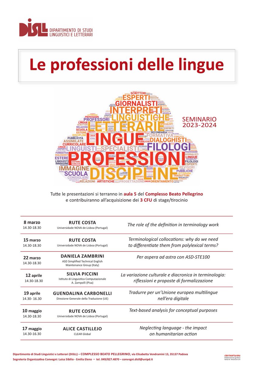 Delighted to be in Padova for the next few days. Plenty of projects to discuss about. It will be great to meet @FedericaVezzan3, @airamoigroig and the rest of the team of @centrico_unipd. I can't wait to eat good pizzas and ice cream 🎉 #terminology #standards #DH #ontologies