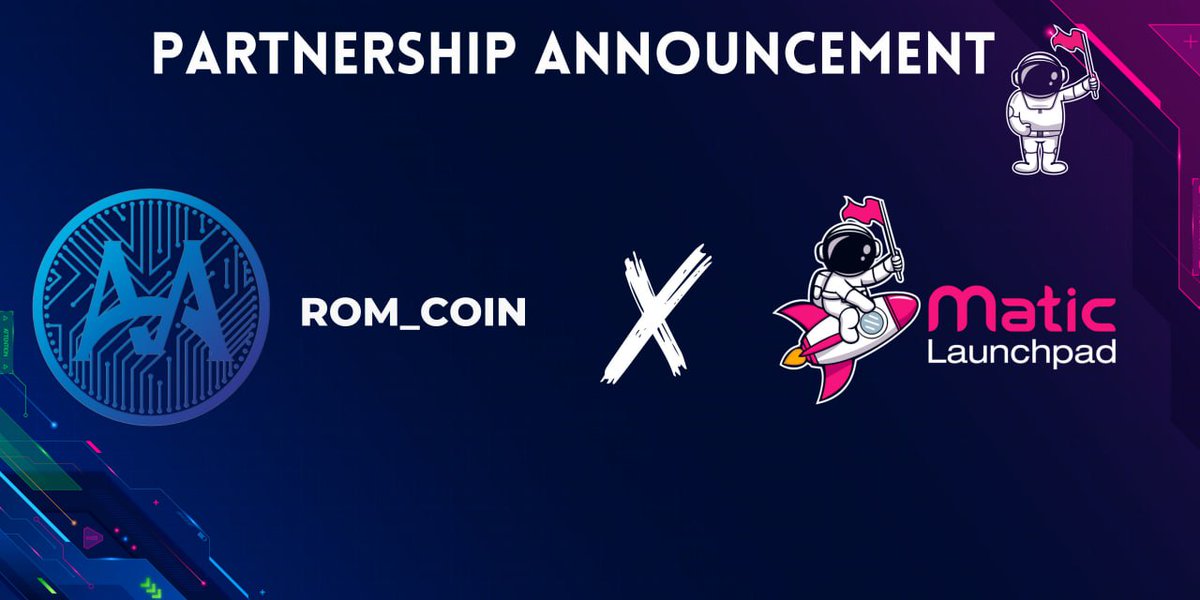 🔔 PARTNERSHIP ANNOUNCEMENT 📣 
Matic Launchpad  🤝  ROM_COIN 

🎉 We are delighted to declare our collaboration with ROM_COIN as we prepare for their imminent IDO on Matic Launchpad.

🚀About ROM_COIN:
ROM_COIN is a global payment method linked to ROMARKET, a successful Korean