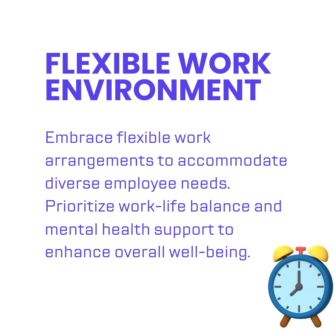 worksila's tweet photo. Company HR should create a workplace environment that thrives on adaptability with flexible work arrangements, allowing employees to balance their lives seamlessly. #hr
#rtept #HR #salesteam https://t.co/Nu9N73ijKo