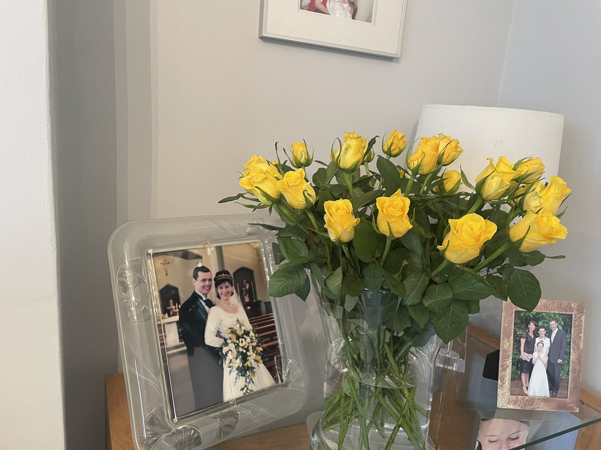 Milestone occasions always hit the hardest in grief. The waves seem bigger on days like this. 25 roses for 25 years married. Death parted us after 17 years of married life but I will always celebrate our anniversary no matter where I am in my life journey ❤️