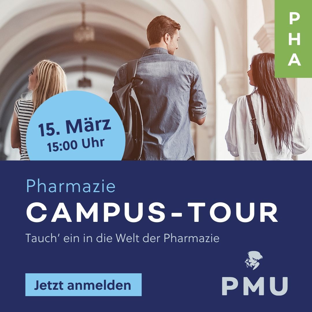 🔹 Campus-Tour Pharmazie: Freitag, 15. März! 💊🔬🔹Interesse? 👉👉 Jetzt anmelden unter pmu.ac.at/pharmazie 📆 15. März / 15 Uhr 📍 Haus D, Strubergasse 15, 5020 Salzburg #campustour #studygram #pharmazie #pharma #apotheke #pharmaziewienochnie #paracelsusuniversity #study