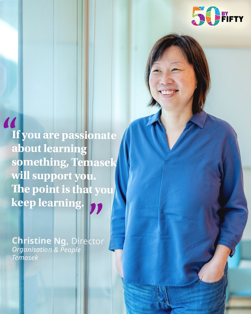 When learning is an end in itself, nothing is off limits, from coding to dancing. Christine Ng talks about how a more flexible training strategy has helped foster a culture of lifelong learning. tmsk.sg/fc3 #50byFifty #Temasekturns50 #T50 #Temasek