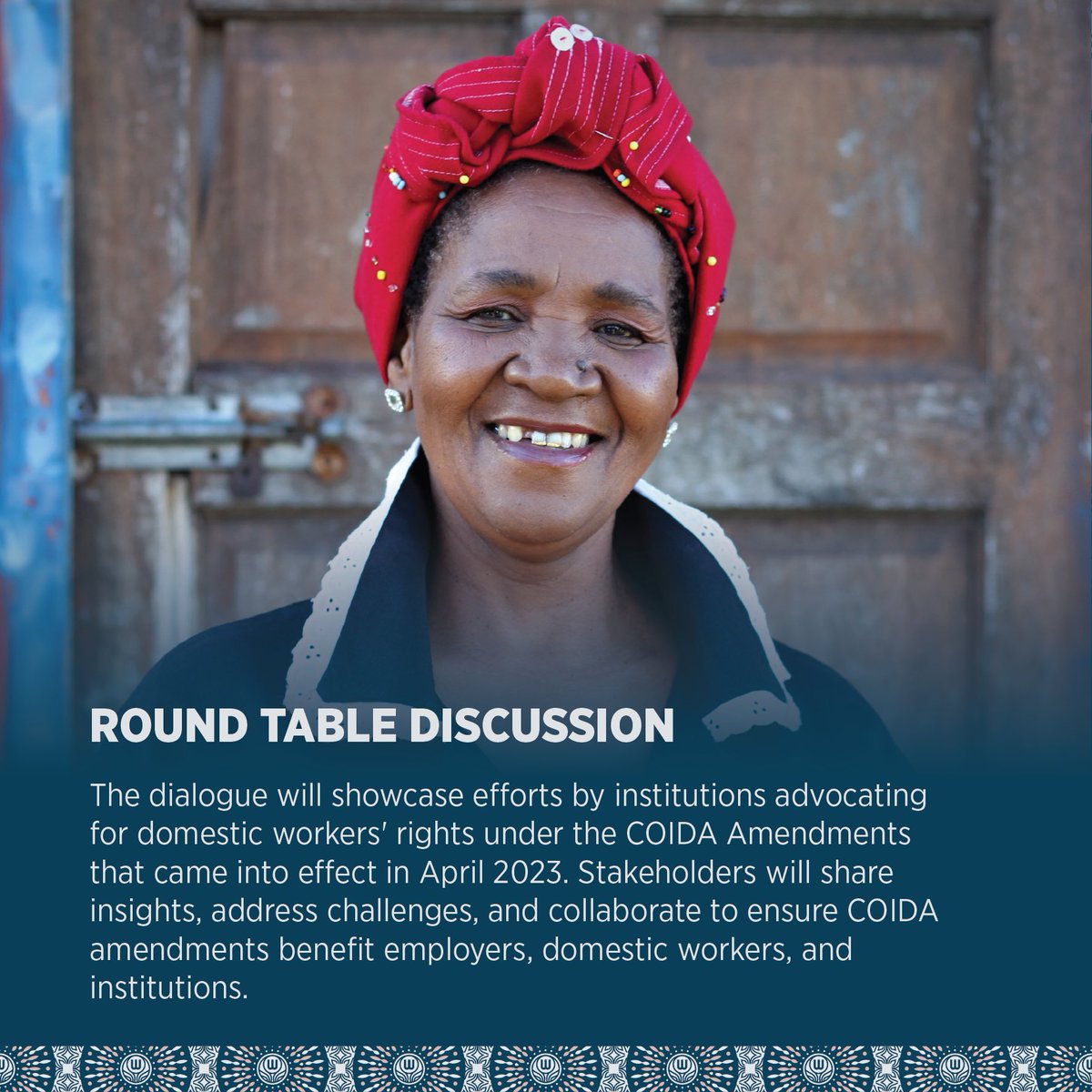 WLCCapeTown's tweet photo. Join us for an important discussion on implementing the amendments to COIDA, which provides social security to Domestic Workers. 
Got questions? Send them our way and we’ll answer them during the session. 
Tap the below to participate:

https://t.co/AAZLEbFLZN https://t.co/MrQC2VOELj