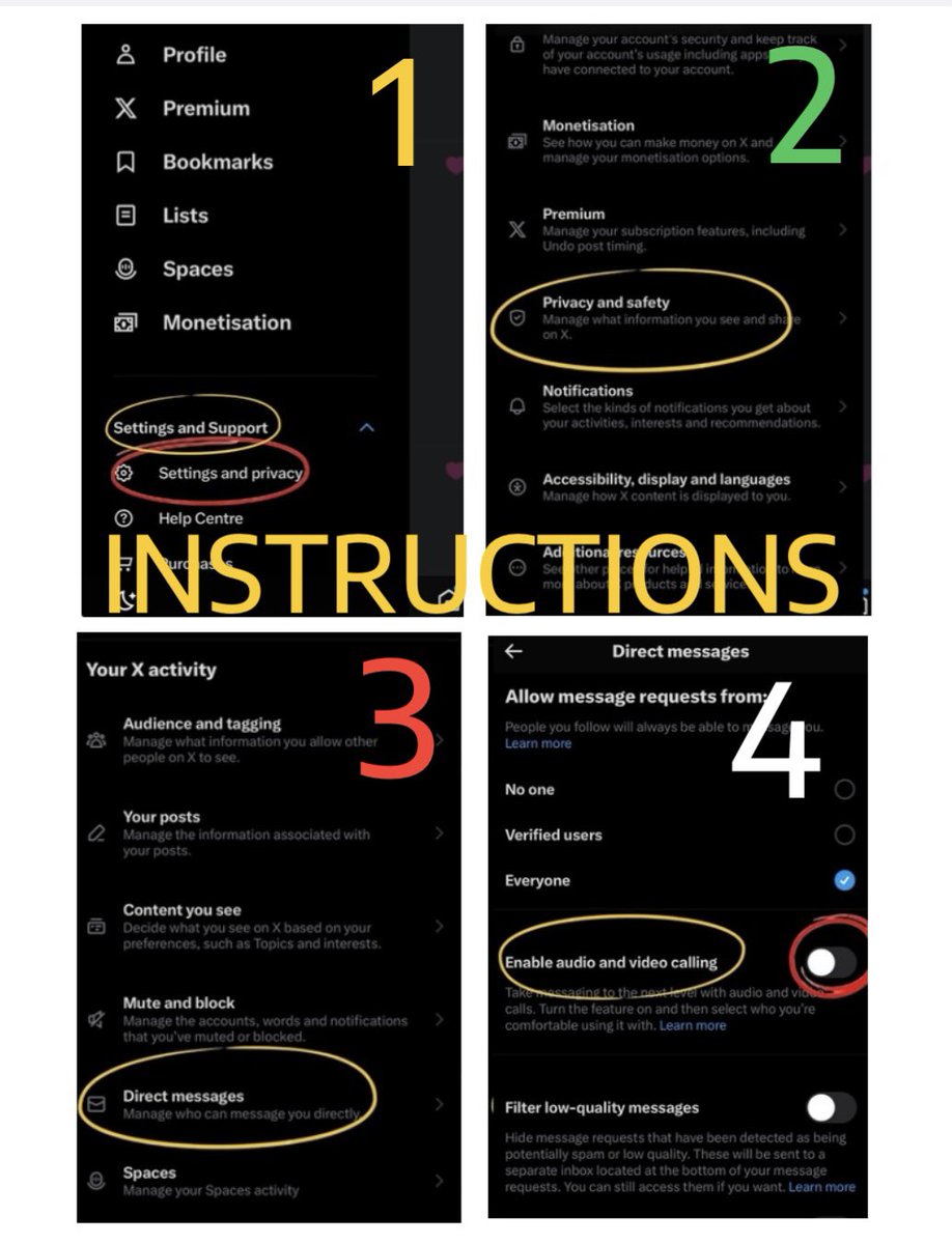 ‘Anyone with a profile on X, previously known as Twitter, has a new setting on their account turned on BY DEFAULT, which enables others to call their profile. By doing so the caller can see their town, city or postcode.’ To protect yourselves, see instructions in second pic⤵️ 1/