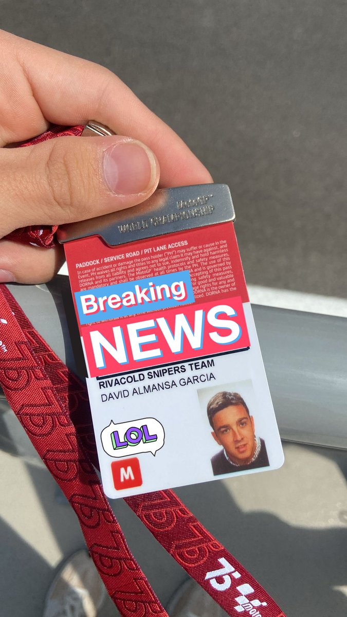 Va a ser verdad que <a href="/MotoGP/">MotoGP™🏁</a> es como la universidad…😒

Primera novatada del año por parte del campeonato con la foto de mi pase.. 😂😂 me parece muy top!

¿Ahora que hacemos?¿pedimos cambio?🙄😭 #MotoGP #QatarGP #Moto3