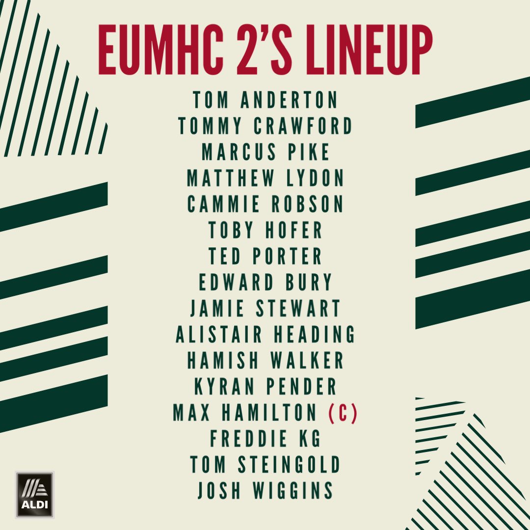 With a mixed bag for the 2s in BUCS this season, they look to finish their season in stride with a win over a tough Strath team. A heavy EUMHC 2’s side ready to get 3 points today and finish with style in the 2023/24 season with a League and Cup title still in reach.

#bleedgreen