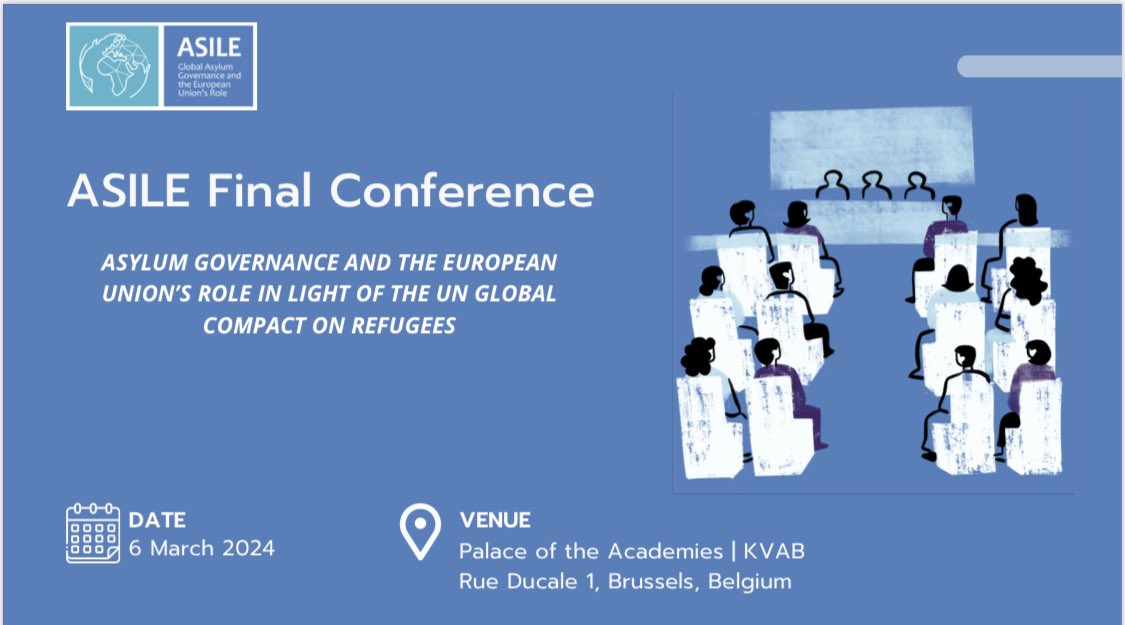ASILE Project (@asileproject) on Twitter photo We're excited to welcome all participants for the final conference of <a href="/AsileProject/">ASILE Project</a>! To wrap up this incredible four-year journey, we have some exciting panel discussions planned to present our findings and talk about the way forward in the field of #Asylum. <a href="/CEPS_thinktank/">CEPS ThinkTank</a> 🇪🇺 We're excited to welcome all participants for the final conference of <a href="/AsileProject/">ASILE Project</a>! To wrap up this incredible four-year journey, we have some exciting panel discussions planned to present our findings and talk about the way forward in the field of #Asylum. <a href="/CEPS_thinktank/">CEPS ThinkTank</a> 🇪🇺