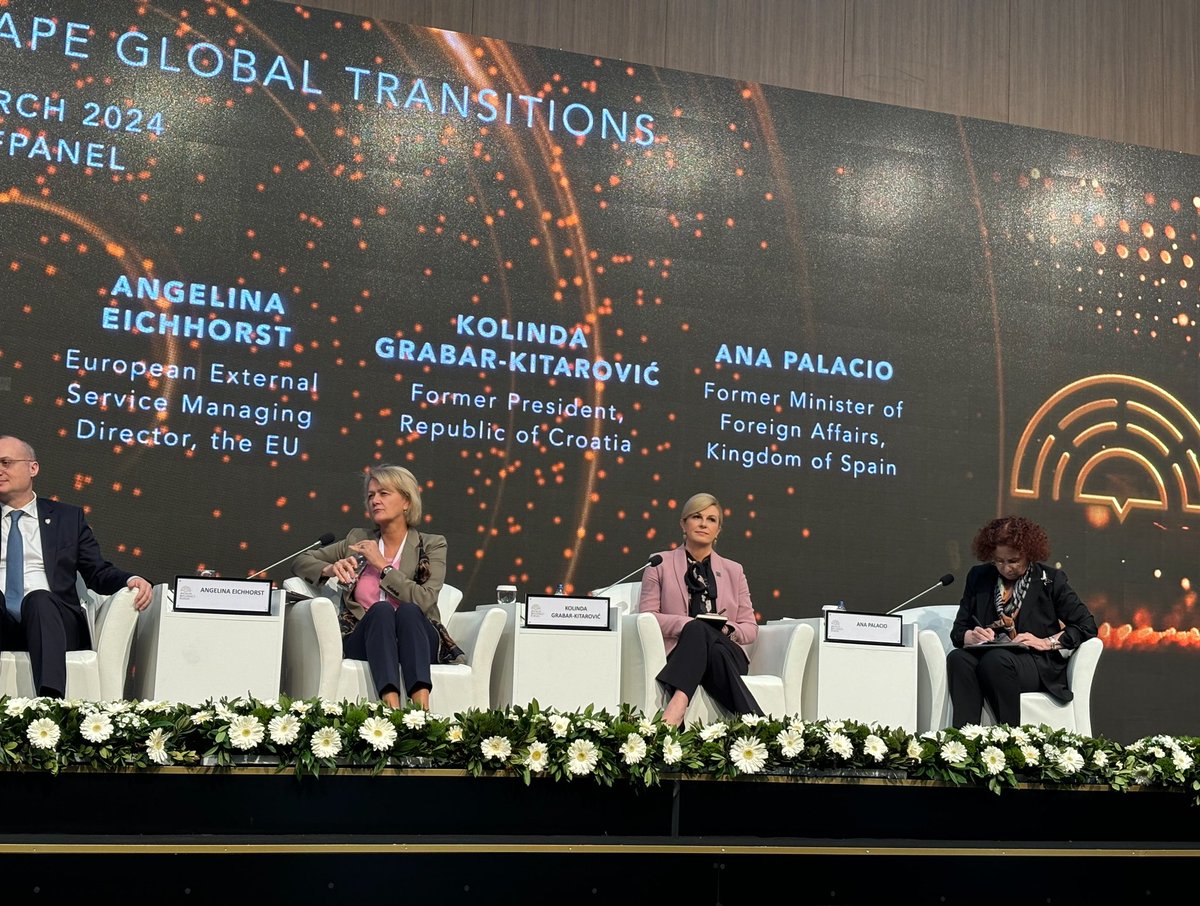 This past weekend at the Antalya Diplomacy Forum 2024: “Advancing Diplomacy in Times of Turmoil”. Took part in the panel on the EU's Capability to Shape Global Transitions. @AntalyaDF #ADF2024 #MEET4DIPLOMACY #ADFPANEL