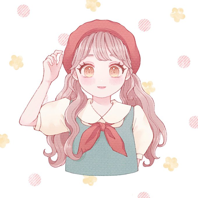「bangs red headwear」 illustration images(Latest)