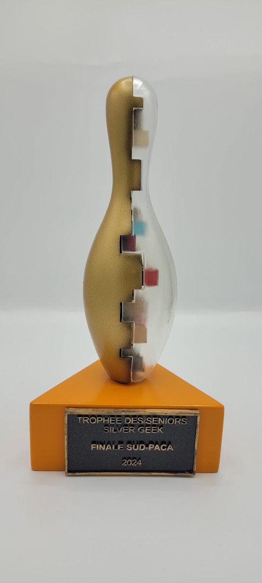 SilverGeekFr's tweet photo. 10 finales régionales = 10 trophées = 10 quilles 🎳

Cette année, chaque équipe qui remportera une finale régionale du Trophée des Séniors, recevra une des 10 quilles du jeu de bowling

Un grand merci à @TryHardWorkshop pour ce travail lié avec le Trophée de la finale nationale https://t.co/xexclrpZop