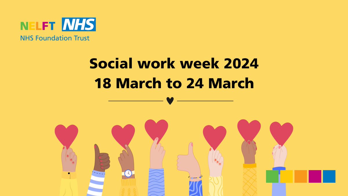 Next week is #SocialWorkWeek2024 and we are excited to share we have online events happening across the week open to all NELFT staff. From LGBTQ+ experiences of social work to ensuring the voice of the child is heard in care planning join us. Find out more on NELFT Connect