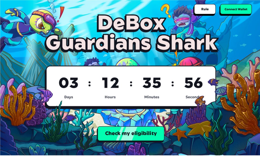 🚀非常高兴与@Debox_social合作 #DeBox 
DeBox是目前最热门的一站式web3社交平台，他们的产品已经平稳运行了2年，累计300W+注册用户，并推出了SocialFi和DEX功能，总交易量超过1亿美金  抽3个DGS 白名单（前四期NFT最高涨幅千倍）

🎀关注<a href="/DeBox_Social/">DeBox</a> @Lynn001211 
🎀RT&amp;Like&amp;@3fres
产品体验