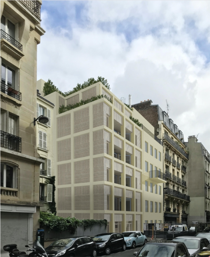 Dans le quartier des Epinettes, cette petite maison attend depuis deux ans d'être démolie pour être remplacée par un immeuble de six étages (8 rue Jacquemont, 17e).