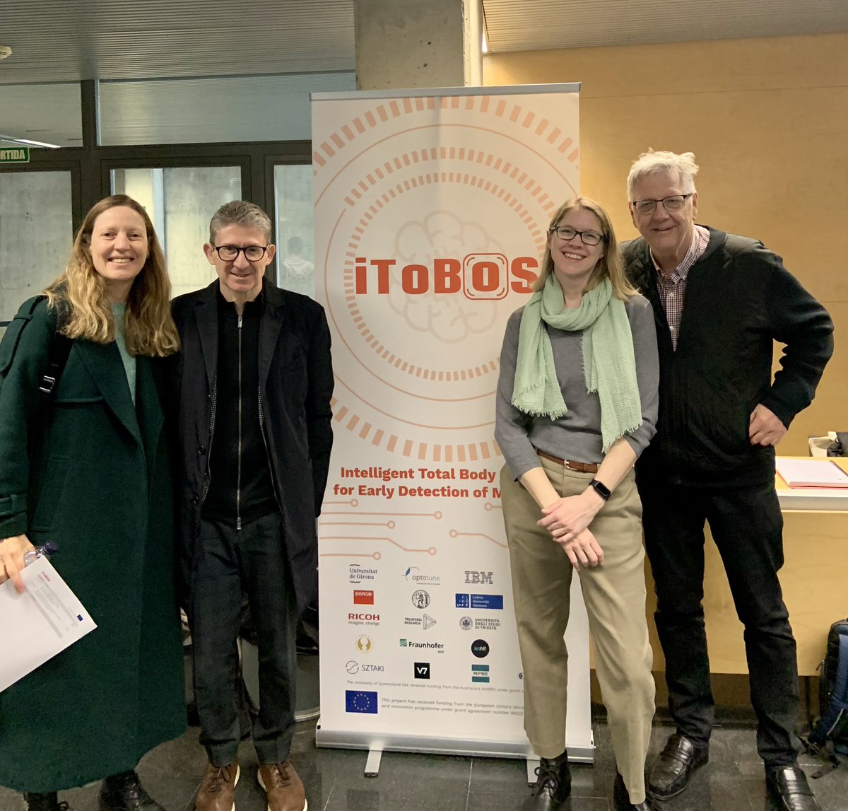 Ready to kick off the 7th General Assembly meeting for @iToBoS_eu University of Queensland and Barcelona Hospital Clinic here representing WorkPackage 10 @hpsoyer @UQDRC