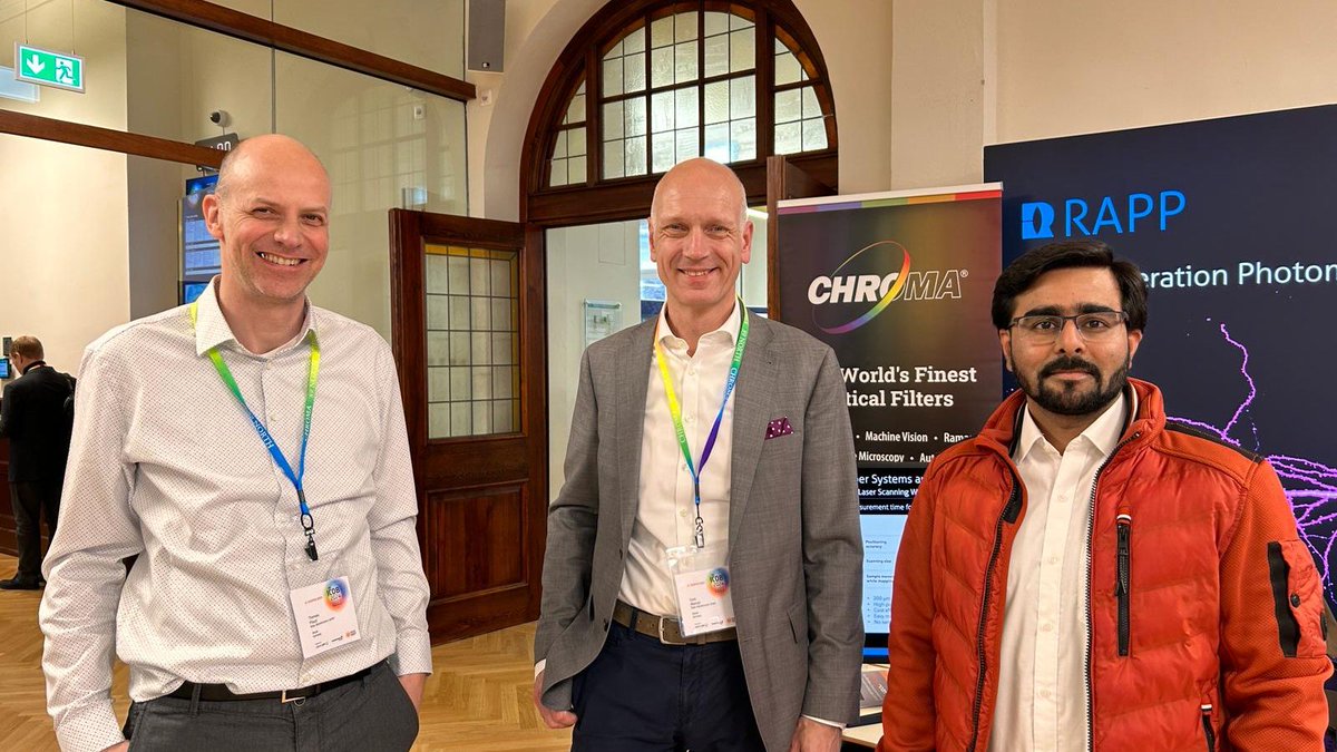 RAPP OptoElectronic (@rappopto) on Twitter photo If you have any filter-related questions while attending #ICOB2024, you can meet with Zain Ali!
He's an expert from <a href="/ChromaVT/">Chroma Technology</a> the supplier of the world's finest optical filters.
Zain can be found at the <a href="/RappOpto/">RAPP OptoElectronic</a> booth! If you have any filter-related questions while attending #ICOB2024, you can meet with Zain Ali!
He's an expert from <a href="/ChromaVT/">Chroma Technology</a> the supplier of the world's finest optical filters.
Zain can be found at the <a href="/RappOpto/">RAPP OptoElectronic</a> booth!