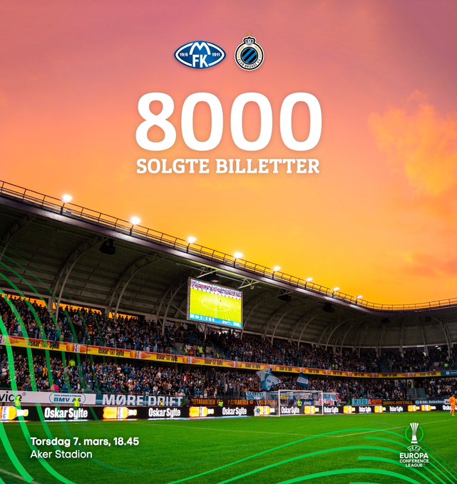 I morgen ser jeg Molde i kamp nr. 60 i europacup! 52 på Aker stadion, 7 bortekamper og PSG på Ullevaal. #UECL #verdensbesteklubb #MoldeFK