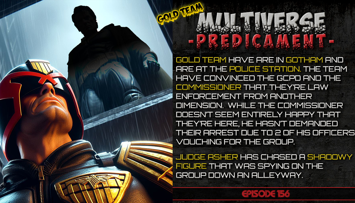 GrumpyBattersby's tweet image. SECTOR 21: Episode #156
Join our players for an #actualplay of the @enpublishingrpg’s #RPG @rebellion #JudgeDredd&apos;s on @roll20app.
GOLD Team are in GOTHAM. Can you convince Commissioner Gordon?

twitch.tv/GrumpyBattersby