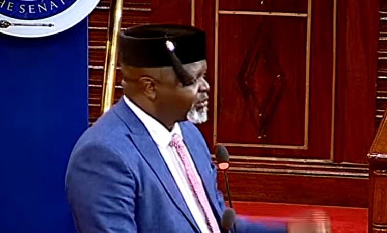 MzalendoWatch's tweet photo. When a CS postpones appearing before the house this very morning when we have scheduled business already, to me I think if we go this route Mr. Speaker, then we will be disrespecting this house. ~ Sen. @SenatorKathuri #BungeLiveSEN. https://t.co/zkf1hKCcnZ