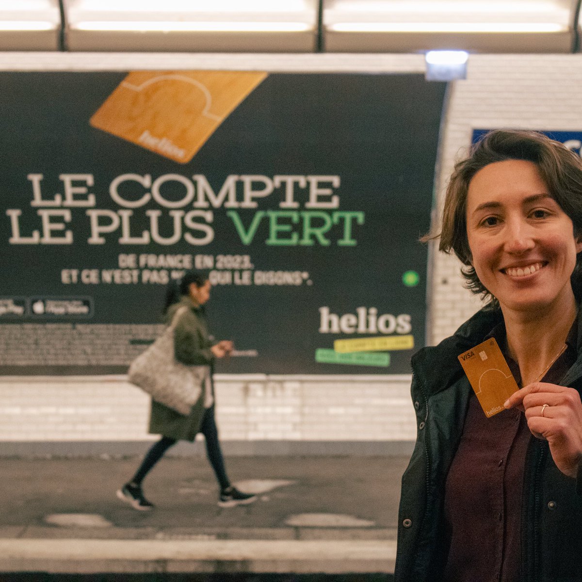 helios dans les stations du métro parisien ! 🔥

Très fière de présenter les résultats de notre rapport d’impact à travers cette grande campagne :
👉 pour la 2e année consécutive, <a href="/Helios_do/">helios.do</a> a les comptes les plus verts de France en 2023 !

Changer de banque, ça prend &lt; 10 min!