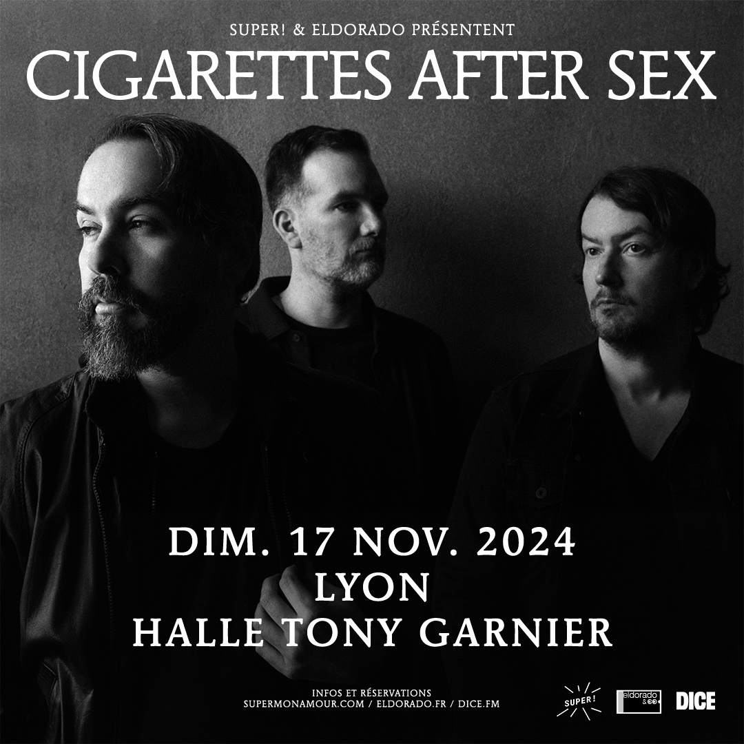 HalleTGarnier's tweet photo. Rendez-vous le 17 novembre 2024 à la Halle pour Cigarettes After Sex ! Les préventes sont en ligne 👇
https://t.co/Ass4aFDU1K
#lyon #halletonygarnier #concertlyon
@Eldoconcerts https://t.co/Gg4cHmY1w4