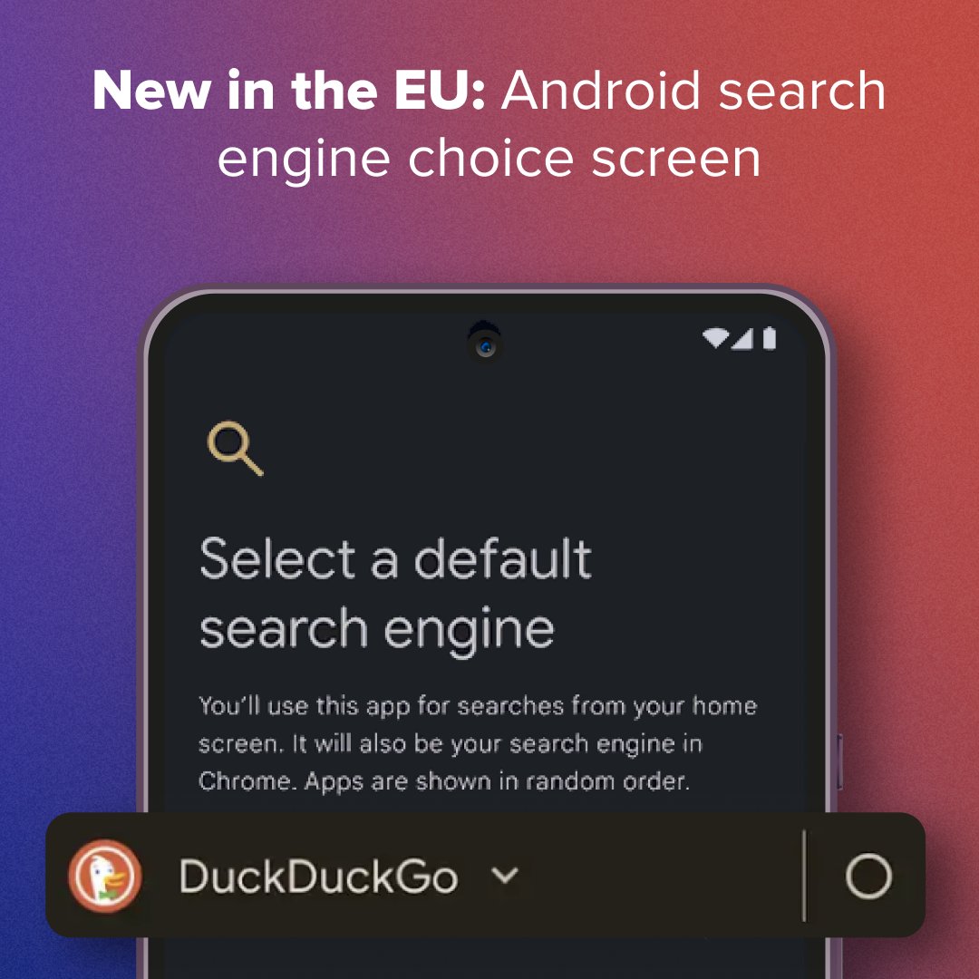 Do you live in the EU? Do you use an iPhone, Pixel, or planning to buy a new smartphone soon? If so, prepare to answer a question you may have never seen before: What search engine or browser would you like to be your default? If you care about your privacy, pick DuckDuckGo.