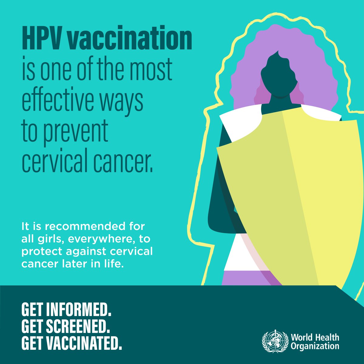 Every two minutes, a woman dies from #CervicalCancer. The human papillomavirus (HPV) is the leading cause of cervical cancer. Vaccinating against it, along with screening and treatment, can prevent the vast majority of cases. We have the tools to prevent, diagnose, treat and…