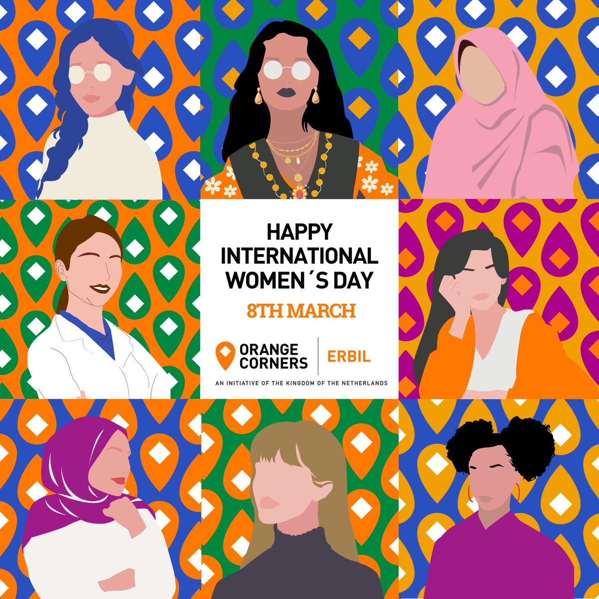 Women are the cornerstone of healthy societies, and they should be empowered today and every day! Happy International Women’s Day from Orange Corners - Erbil! #IWD2024 #WomenEntrepreneurs #OrangeCorners'
