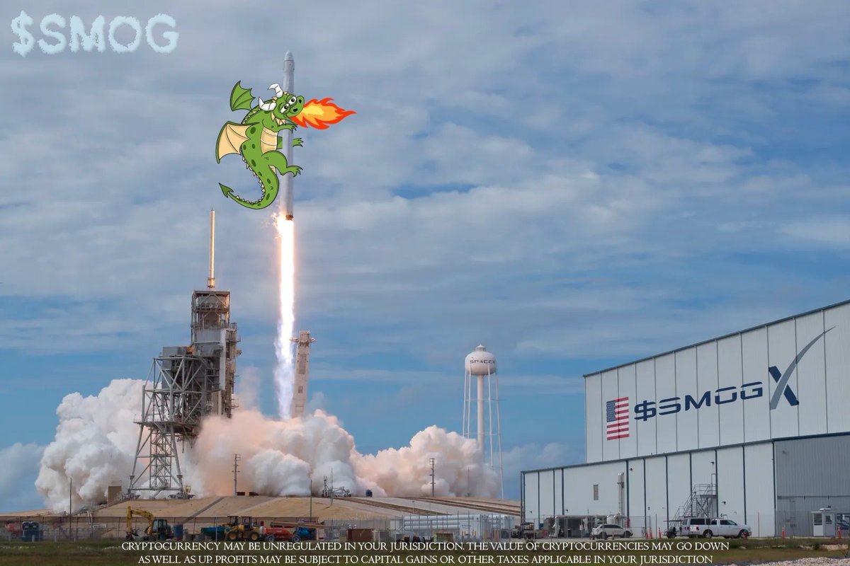 SMOGToken's tweet photo. That's one small step for #SMOG but one giant leap for all #Dragons! 🚀🐉

#Altcoins #Memecoins #Crypto #Web3 #Binance #Sol #ToTheMoon #ElonMusk https://t.co/KEcG6wWqDc