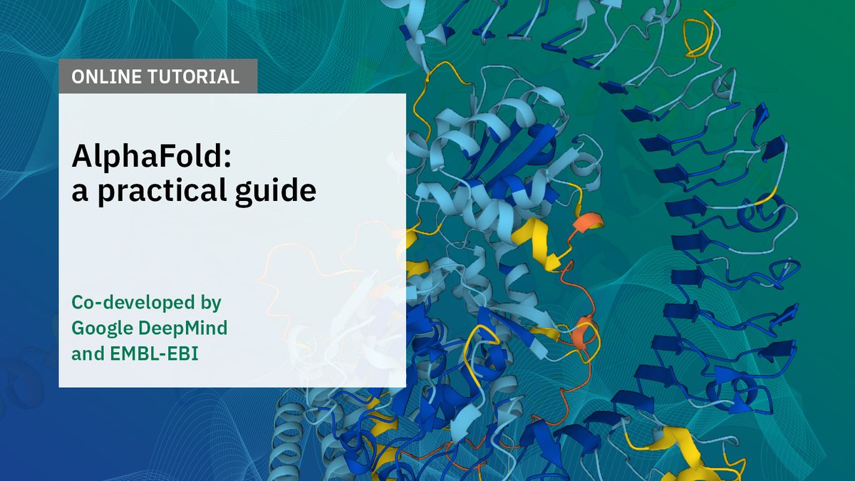 In our newest practical guide, developed with <a href="/GoogleDeepMind/">Google DeepMind</a> and <a href="/emblebi/">EMBL-EBI</a>, delve into the fundamentals of #AlphaFold, explore its strengths and limitations, and gain practical skills through hands-on exercises.

Start the free, self-paced tutorial today: ebi.ac.uk/training/onlin…