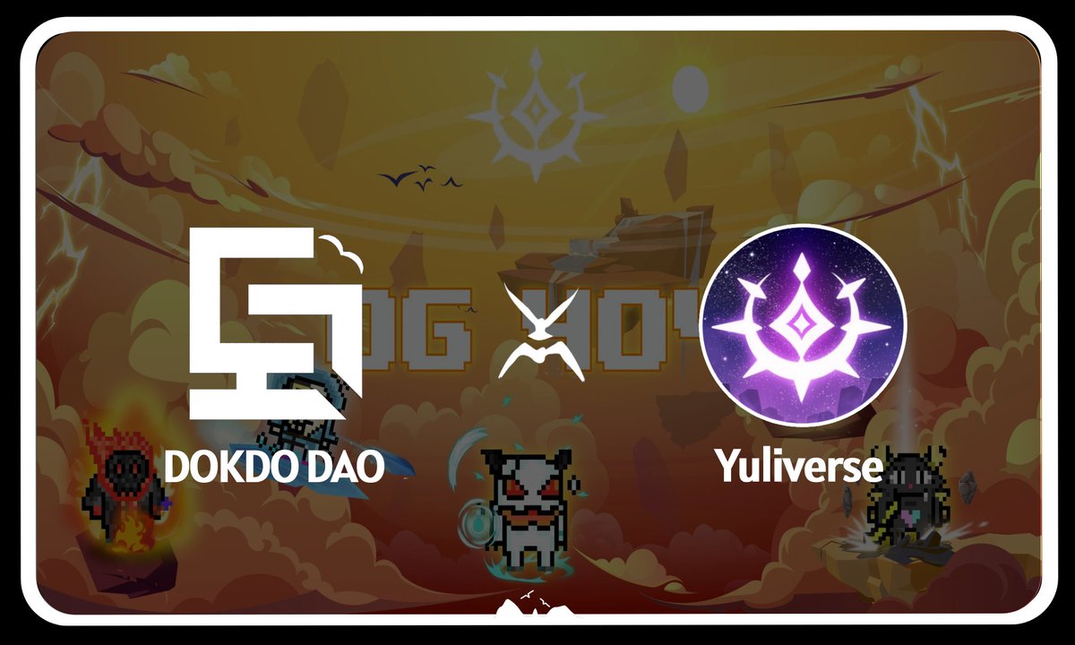 [DOKDO x Yuliverse] 🎁OG404 WL x 2 1️⃣ Follow @DOKDODAO @Dokdo_web3 @TheYuliverse 2️⃣ LK l RT l TAG 3 Friends 3️⃣ Join GA Event alphabot.app/dtc-yuliverse-… ⏳~3/9 18:00 (KST)