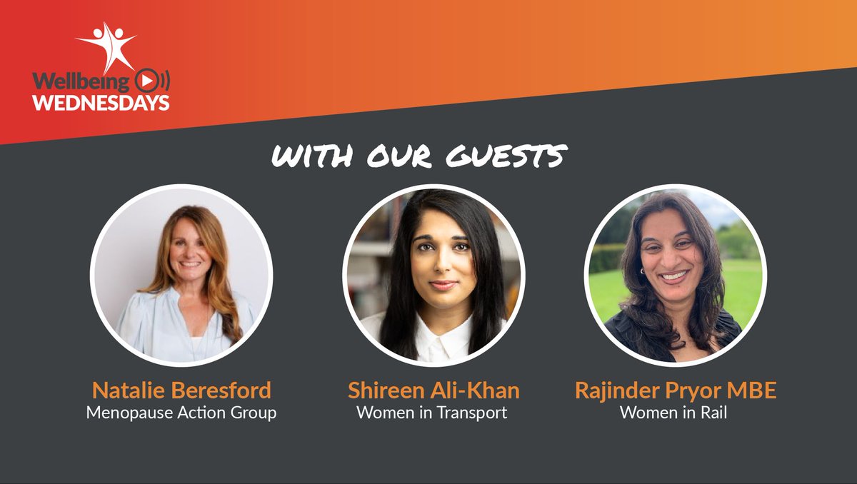 👩🏽‍🤝‍👩Wellbeing Weds TODAY👩🏽‍🤝‍👩🏼 LIVE at 11am! Learn the challenges working women face in a male dominated workforce. With: 🔥 Shireen Ali-Khan 🔥 Natalie Beresford 🔥 Rajinder Pryor Join here 👉bit.ly/WW-live-stream #railwayfam #InspireInclusion #wellbeing #IWD24