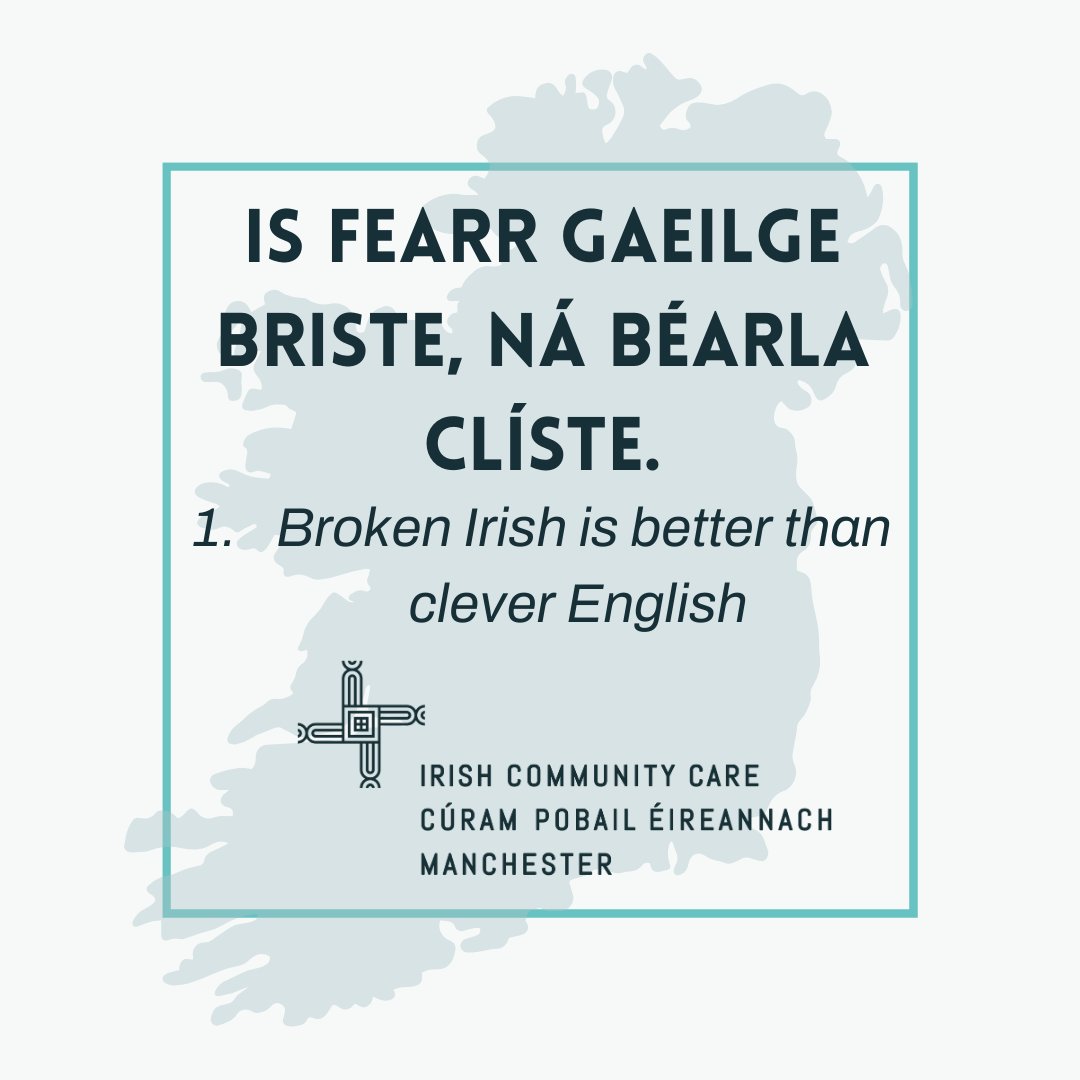 After nearly of week of writing in Irish, we can certainly agree with this one, though it's unclear if we ever managed clever English!