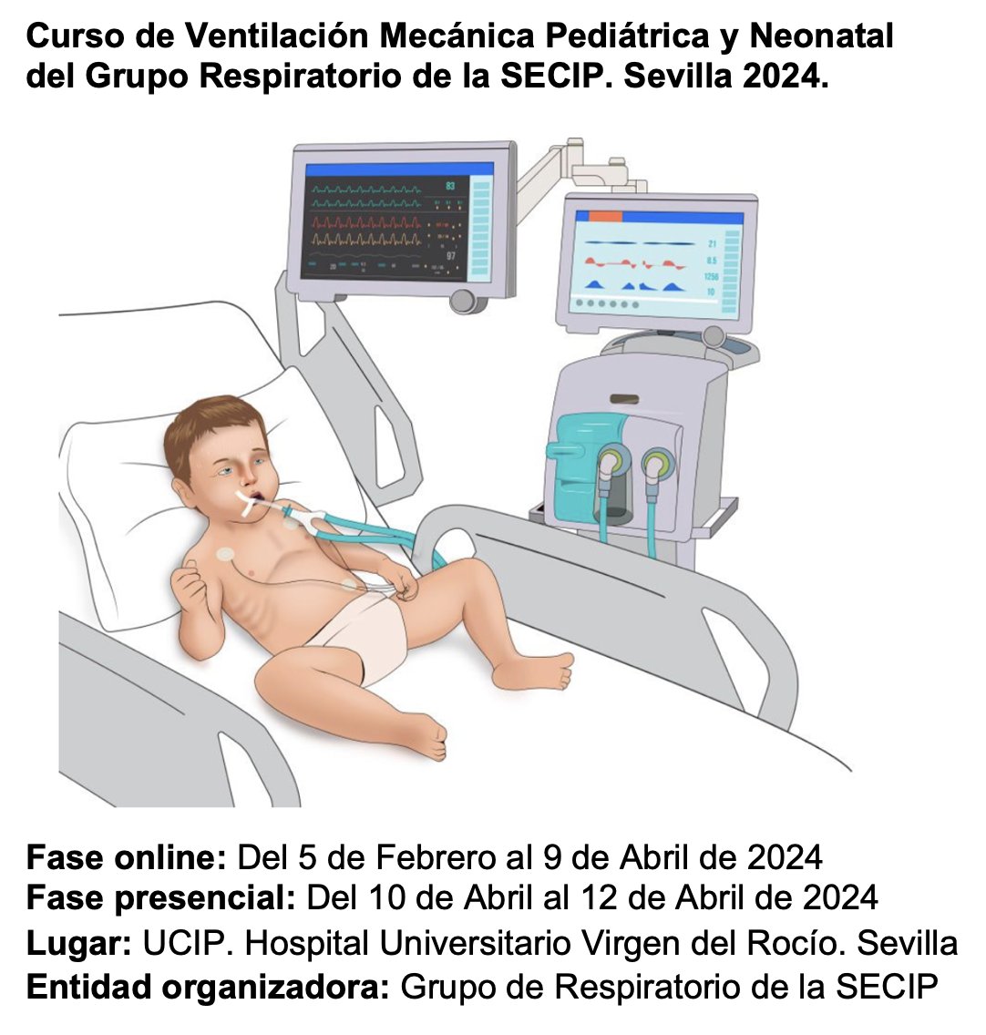 ¡Solo 35 días para comenzar la fase presencial! Y ya van 16 ediciones de este curso. @lasecip @UCIPedHUVR