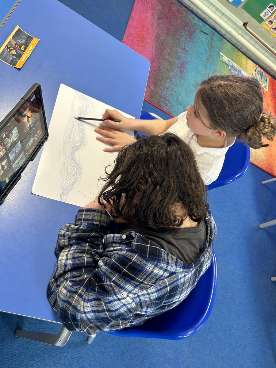 P3/4 were working in pairs to design a background and Create Character Paper Puppets that will help them retell the life of Jesus through Stop Motion for the Community Easter Church Service.