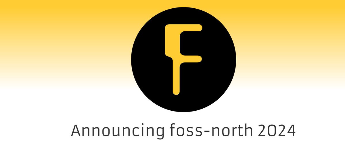 @fossnorth 2024 will take place on April 15 - 16🚀 in Gothenburg

This #FreeSoftware conference brings together Nordic Free Software communities!!

⚠️The call for papers is open until March 12! foss-north.se/2024/contribut… 

#SoftwareFreedom