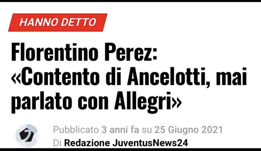 Balzarini Zazzaroni Sabatini o Caressa
Ma non aveva parlato con il real 🤣
#AllegriOut #finoalsuoesonero #ONoiOAllegri