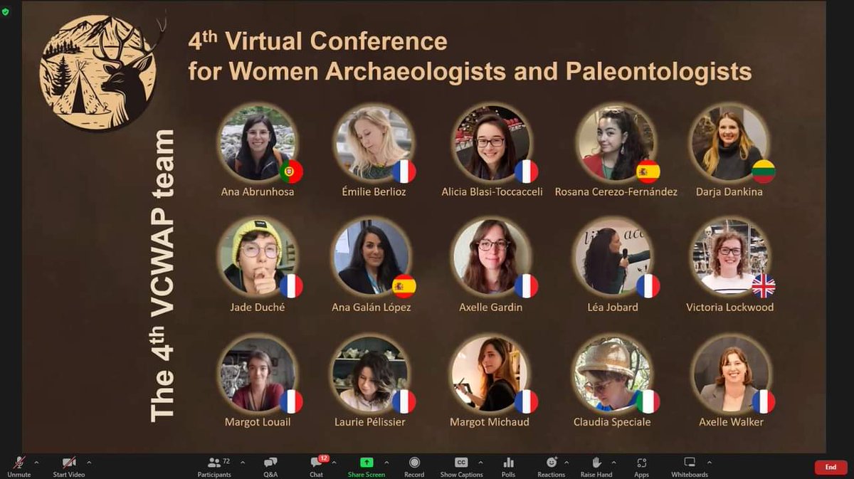 Let's start 🥳🎊 Happy to be as one of the organisers in the @women_archeopal 🤩 #AcademicTwitter #conference #online #paleontology #Archaeology #research #Science #organization #presentation #poster #paleoart #wednesday