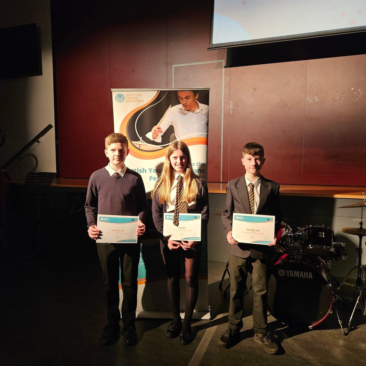Massive congratulations to James who is Falkirk Young musician of the year 2024! 🎶 James will go on to represent Falkirk at the Scottish Young musician of the year finals!

Another big congratulations to Finlay who was runner up in the junior category! 🎶