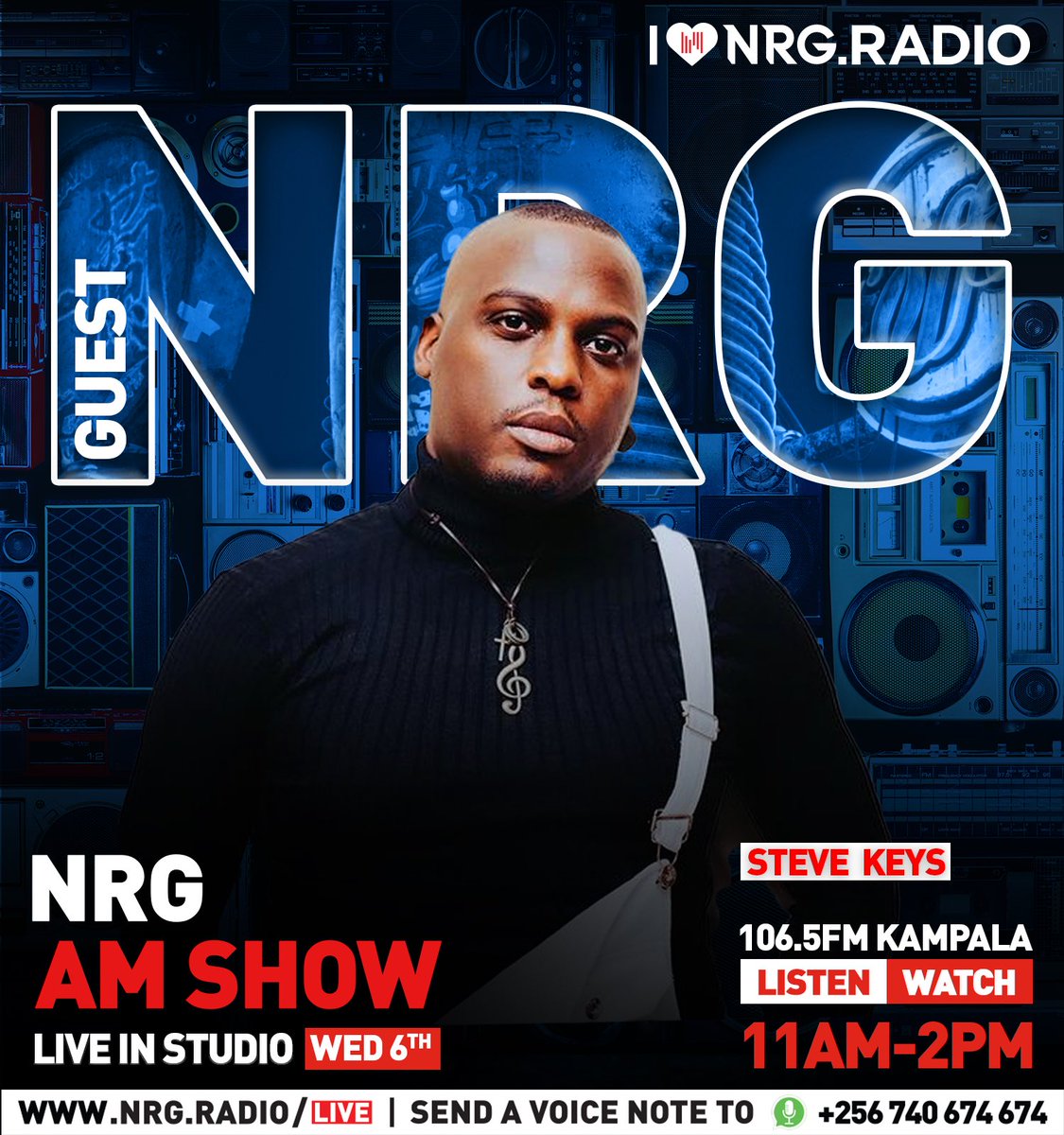Turning up #NRGAmShowUG guest seats is the talented <a href="/i_amceee/">Ceee</a> &amp; <a href="/stevenkkeys/">itsstevekeys</a> 🔥💯

Tune in to 106.5 or stream live via nrg.radio

#NRGRadioUG