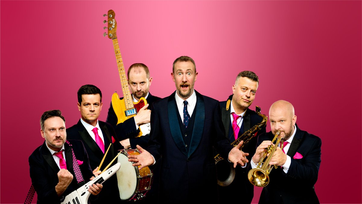 📢 At @hornesection Hit Show you can look forward to comedy, songs, enthusiastic dancing and loads of mucking about! Join Alex Horne and his hugely talented band on Tuesday 16 April. Tickets available now! middlesbroughtownhall.co.uk/event/the-horn…