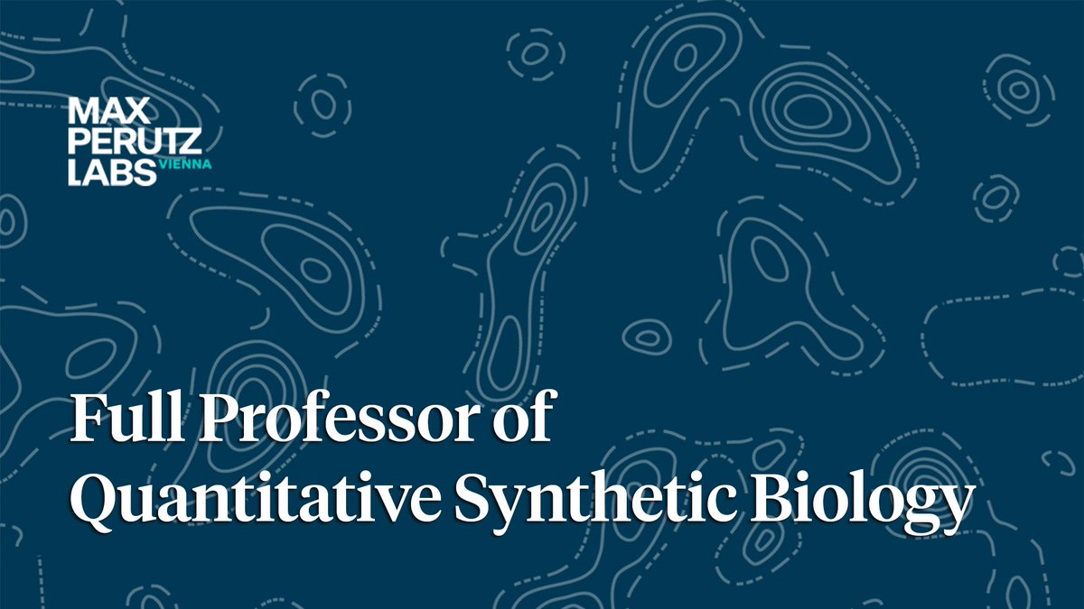 📢 Open Call! The Max Perutz Labs of the University of Vienna and the Medical University of Vienna seek to appoint a Full Professor of Quantitative Synthetic Biology. More information ➡️ tinyurl.com/ysnnbb3e @univienna @MedUni_Wien