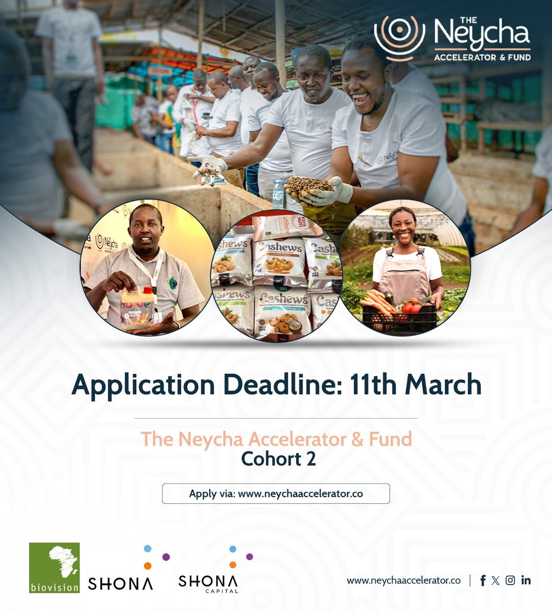 Don't miss the opportunity to be part of the 2nd cohort of @TheNeycha 

Agroecological enterprises in #Kenya and #Uganda can have access to capital, capacity building and networks.

Only 5 days left to apply!
#AgroecologyWorks #Agroecology