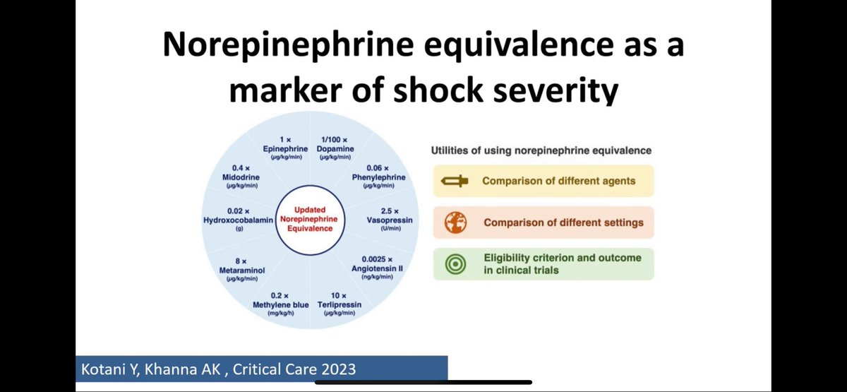 Norepinephrine equivalence as a marker of shock severity #WCA2024
