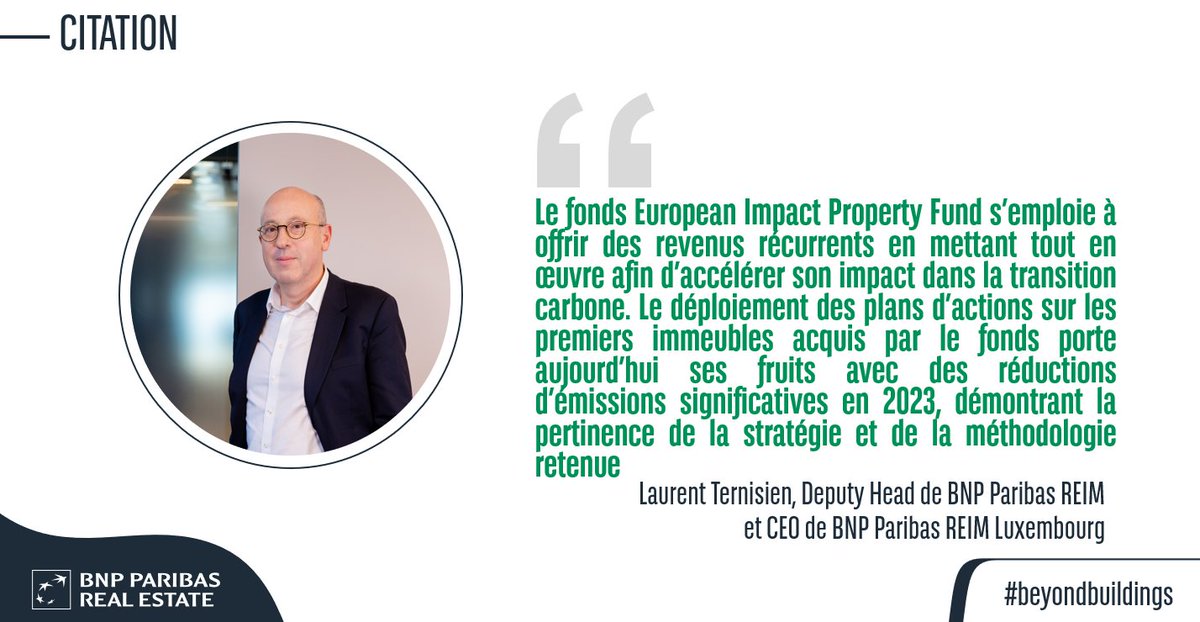 📰 Le fonds EIPF - European Impact Property Fund - géré par BNP Paribas REIM, poursuit ses engagements durables et sa diversification. #BeyondBuildings ➡️ spkl.io/60104IWwn