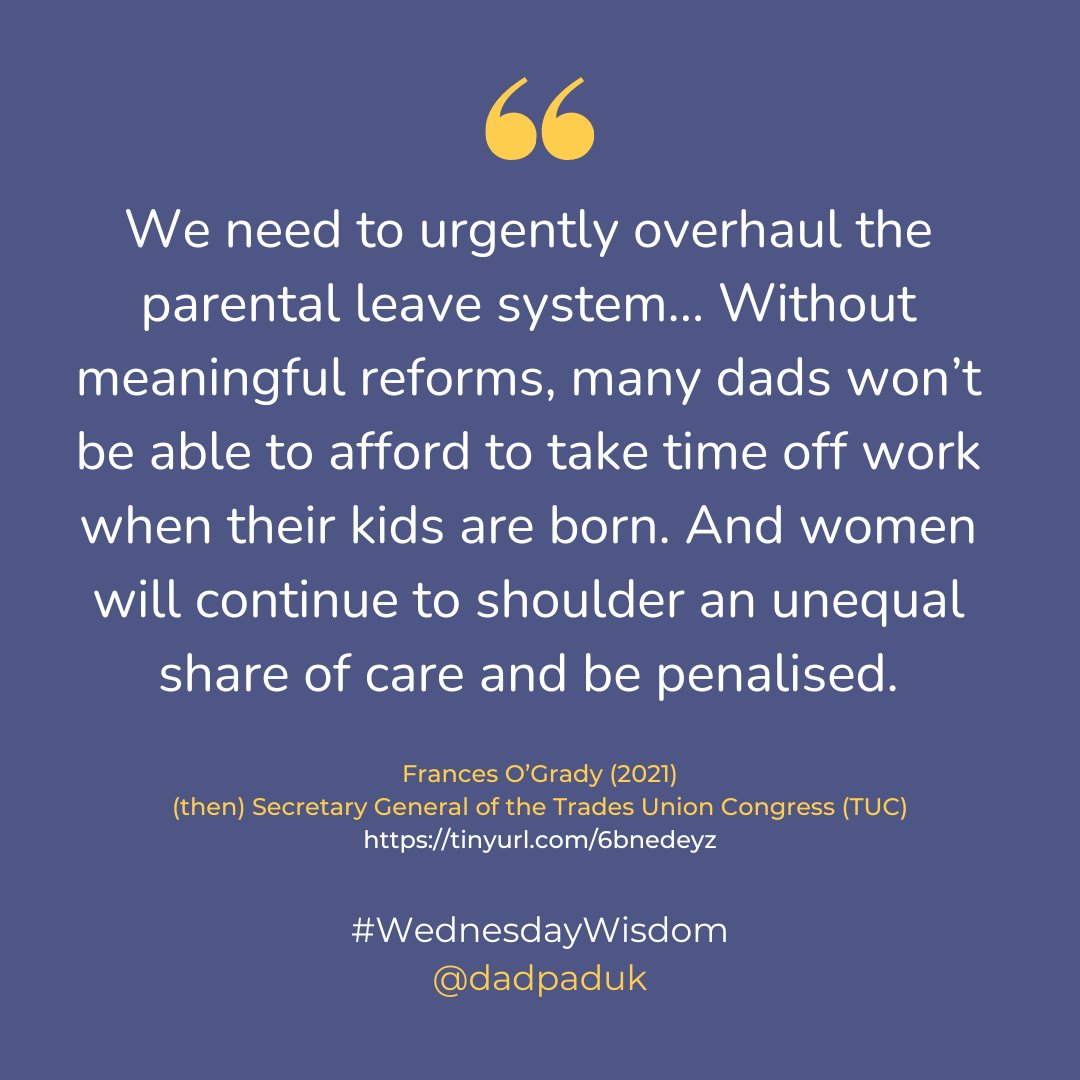 #WednesdayWisdom Wondering how to #InvestInWomen & #InspireInclusion for #InternationalWomensDay2024? Invest in supporting, including & engaging with the non-birthing parent to achieve #equityinparenting. #dadsmatter #allparentsmatter #IWD2024 #IWD tinyurl.com/4v68hpdn