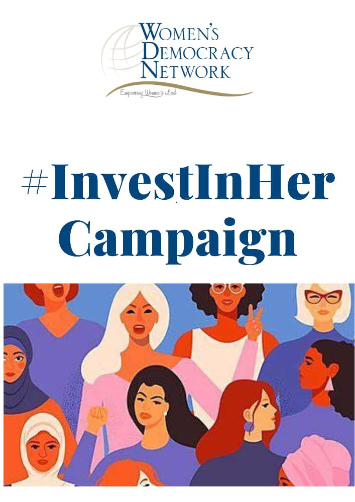 Investinher campaign promotes women's inclusion and participation in democratic processes #ZeroDiscrimination  #womendemocracy  #womenleadership #empowerwomen #WDN2024, #ChooseToChallenge, #WomensRights, #GenderEquality #genderparity #CallToAction