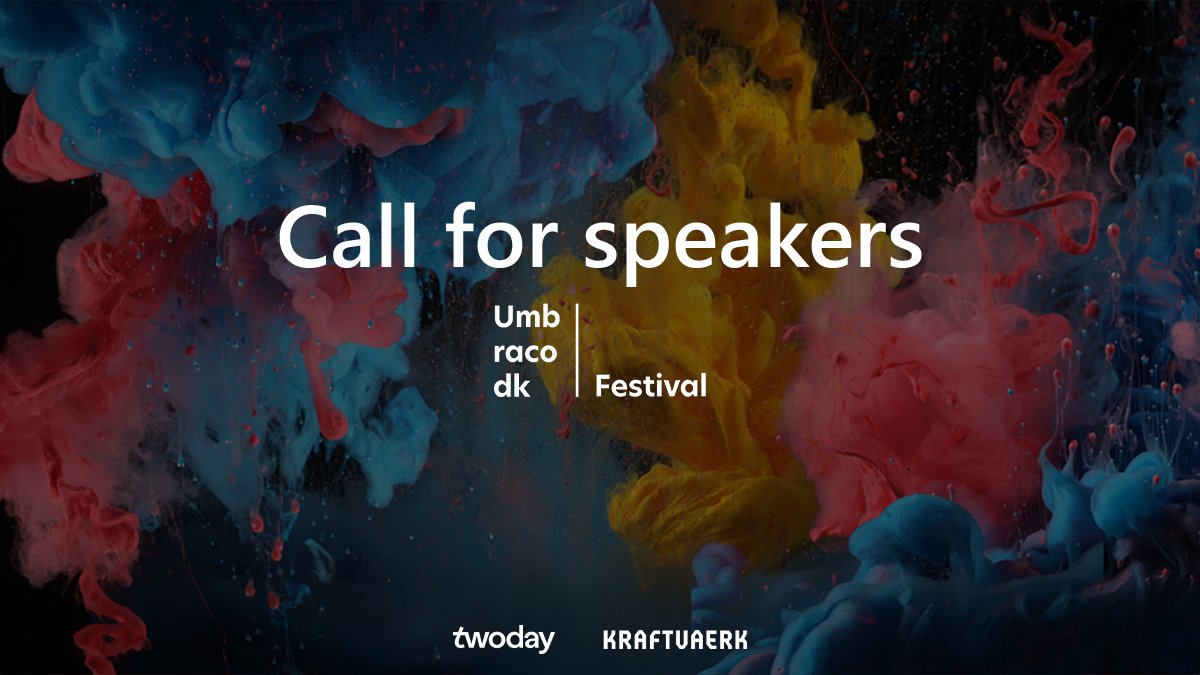 Call for speakers <a href="/umbdkfest/">Umbraco DK Festival</a> 2024!

Do you have ideas for the programme or a topic you want to talk about?

Send your proposal and/or vote for topics you want the festival to focus on:
forms.gle/6HJKFqxAF1hXCW…

See you Nov 21st in Aarhus!
#umbdkfest #kraftvaerk <a href="/umbraco/">Umbraco HQ</a> @co3_dk