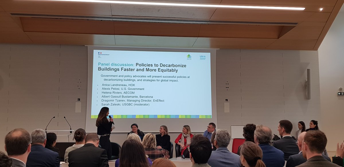 #GCBF2024 UN Building &amp; Climate Forum : Side event on Whole life cycle decarbonization and resilience in policy frameworks, culture, finance, affordability and practices in the global north and south' : Data, standardisation and knowledge at the forefront of the progress'  🤖🧭🧿