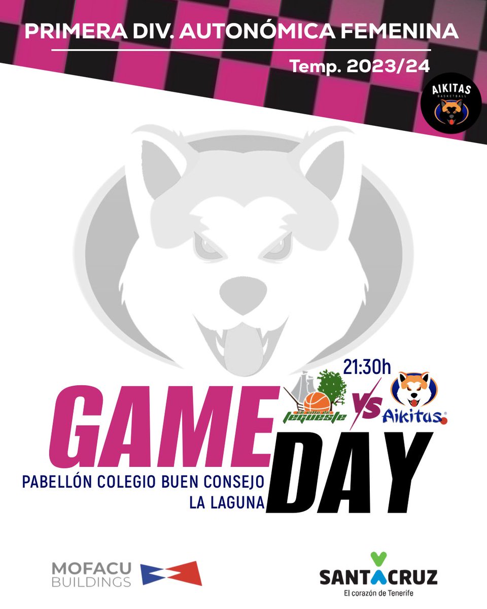 Esta noche jugamos 🩷🖤#aikitasbasket #aikitas #santacruzdetenerife #baloncestofemenino #baloncesto #DeportesSantaCruz #suroesteavanza