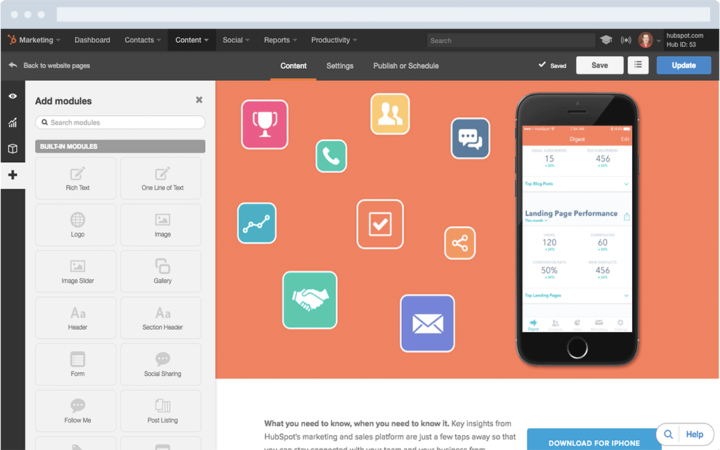 InboundSpot's tweet image. Con #HubSpotCOS podrás construir un potente sitio #web que esté optimizado para cada #dispositivo, personalizado para cada visitante e integrado con todas tus #herramientas de #marketing. hubs.la/Q02mFWrW0